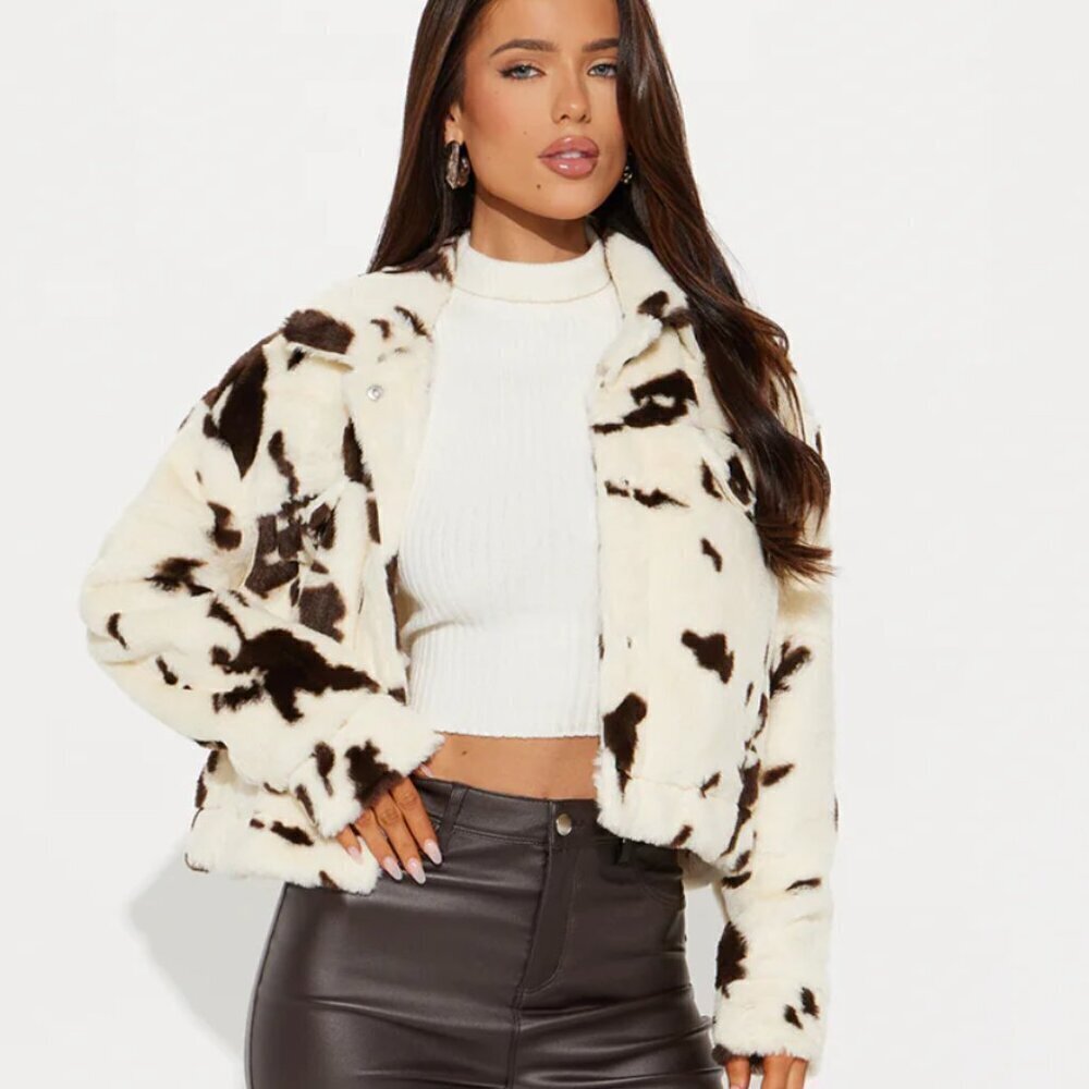 Fashion Nova Cowgirl Classic Sherpa Coat